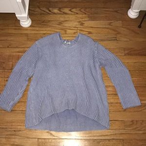 tyler böe oversized blue sweater.